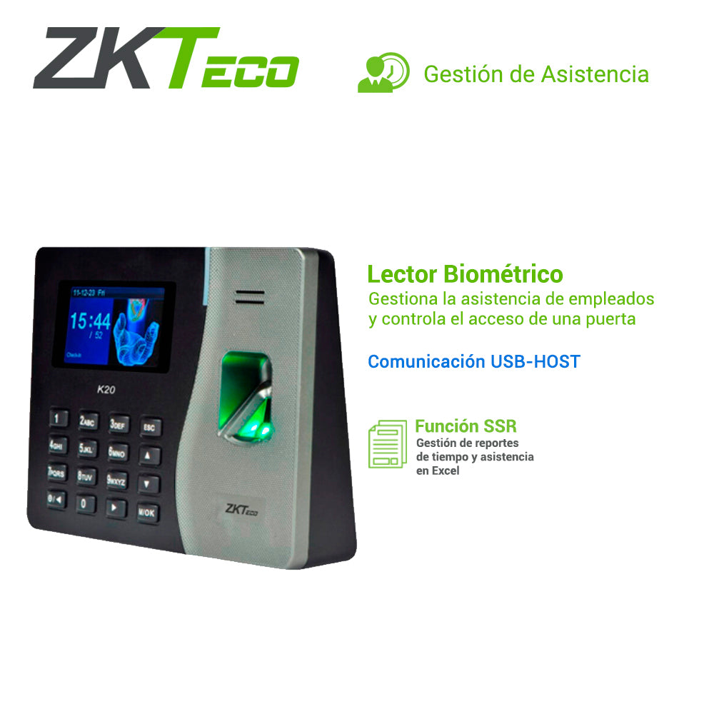Control de asistencia K20
