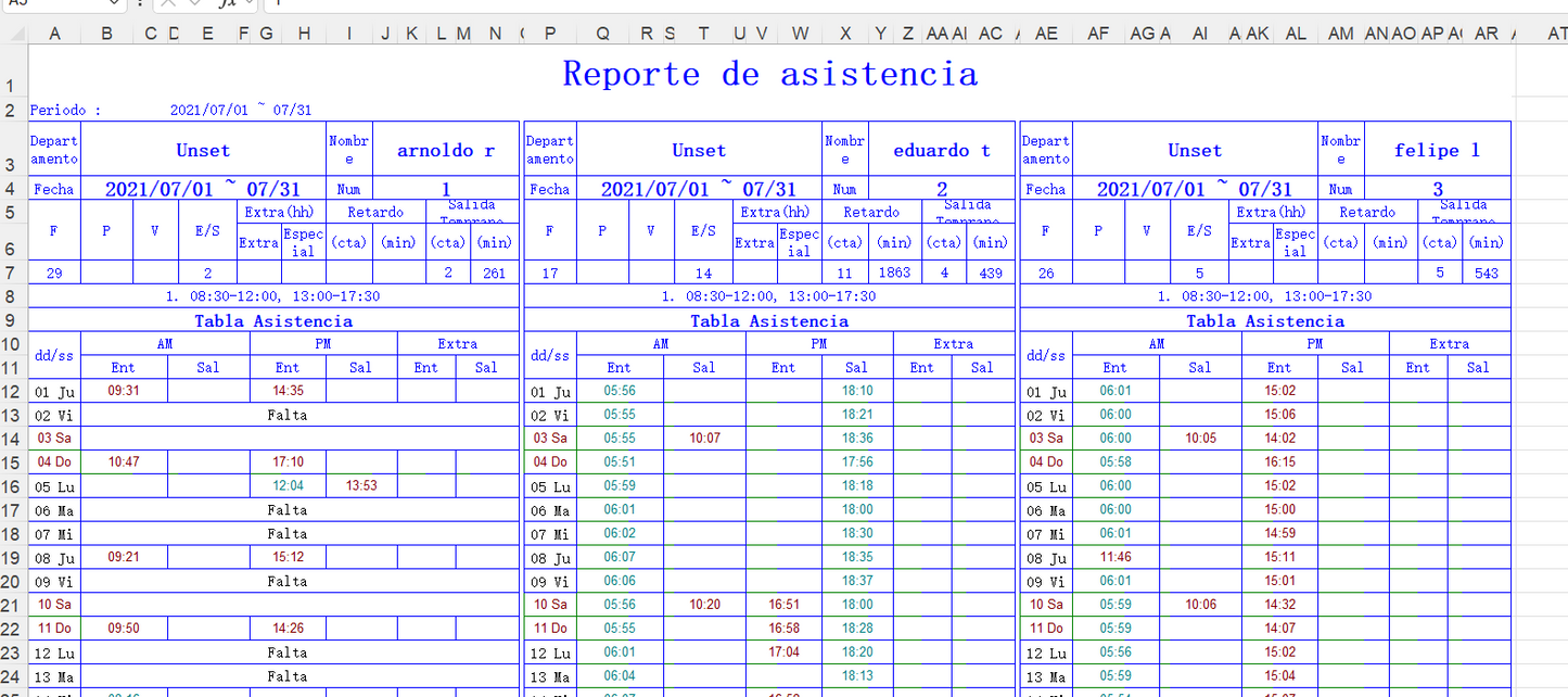 Control de Asistencia A6