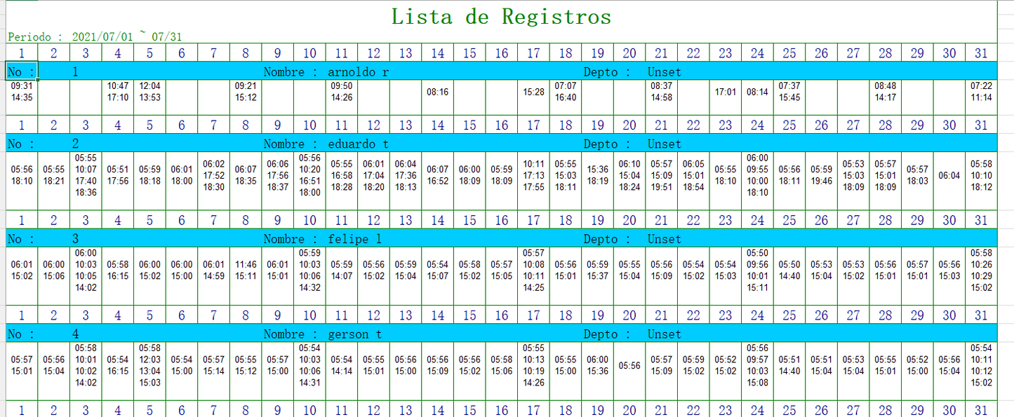 Control de Asistencia A6