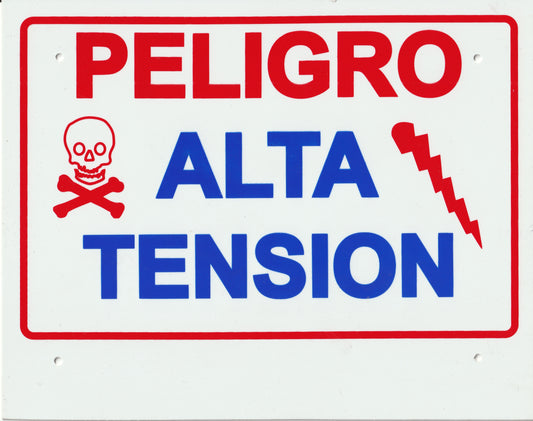 Rótulo Alta tension